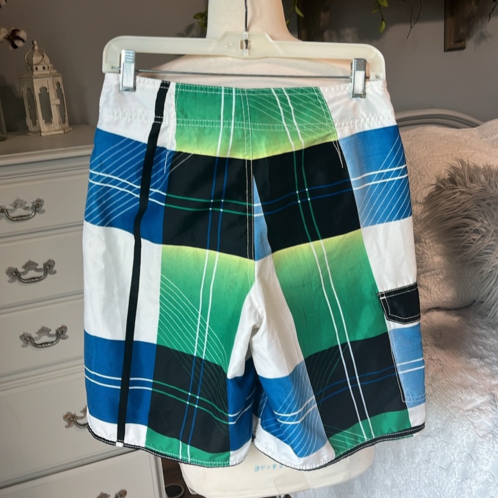 Plaid Board Shorts - Picture 4 of 10